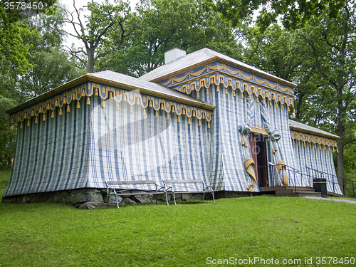 Image of tent in Drottningholm Palace
