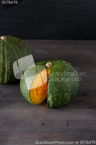 Image of Two small pumpkins ready to be cooked