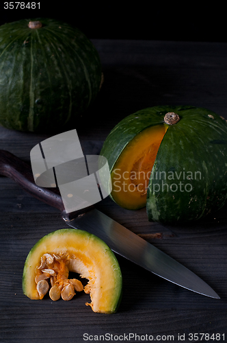 Image of Two small pumpkins ready to be cooked