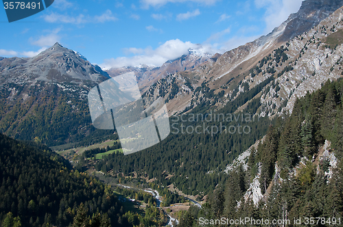 Image of Maloja Pass near St. Moritz, Switzerland