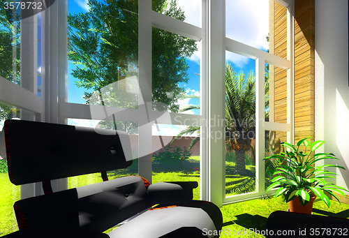 Image of Living room overlook patio