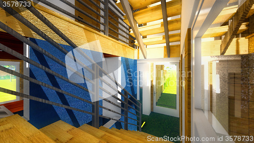 Image of Modern staircase - interior