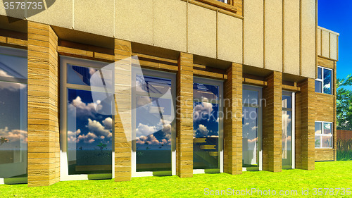 Image of Modern office on sunny day