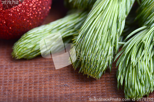 Image of Close-up of a Christmas tree