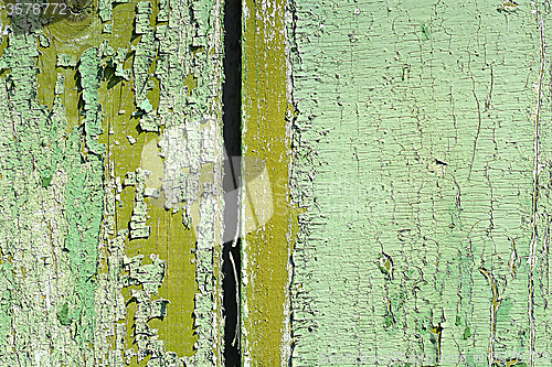 Image of Grunge wooden texture with horizontal planks.