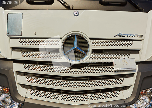 Image of Kiev, Ukraine - OCTOBER 10, 2015: Mercedes Benz star experience. The interesting of test drives