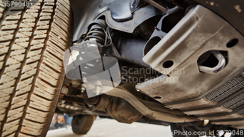 Image of View from the bottom of a car