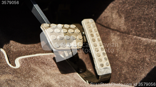 Image of Luxury car interior details.