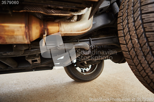 Image of View from the bottom of a car