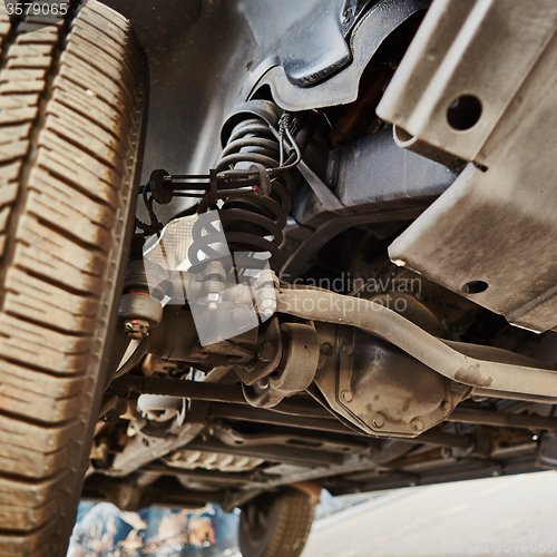 Image of View from the bottom of a car