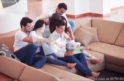 Image of group of friends taking selfie