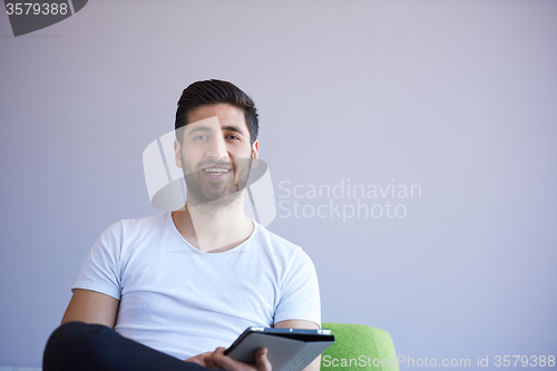 Image of student working on tablet