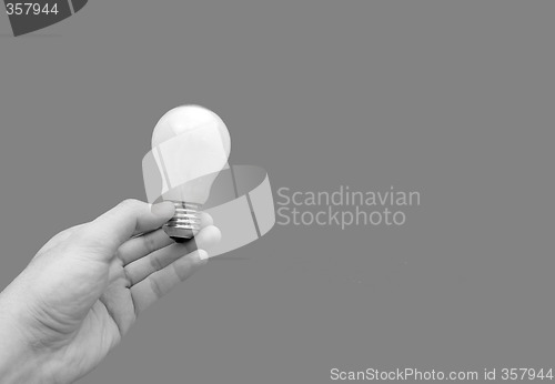 Image of Background with lit lightbulb
