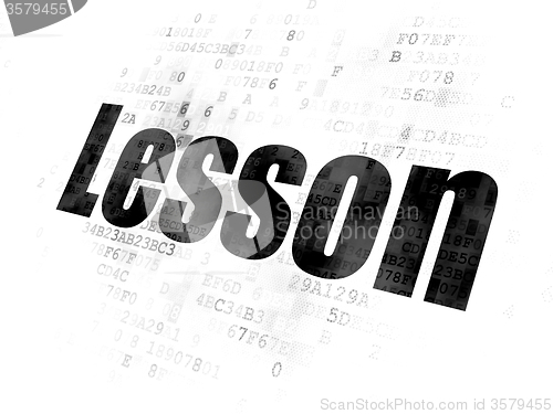 Image of Studying concept: Lesson on Digital background