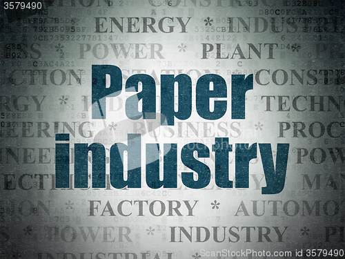 Image of Manufacuring concept: Paper Industry on Digital Paper background