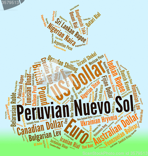 Image of Peruvian Nuevo Sol Indicates Worldwide Trading And Currencies