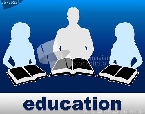 Image of Education Books Represents Studying Development And Training
