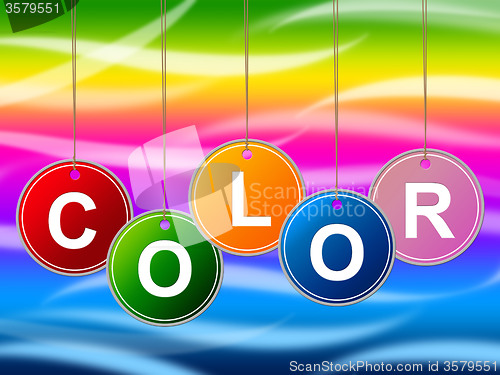 Image of Paint Colorful Means Colours Multicolored And Multicoloured