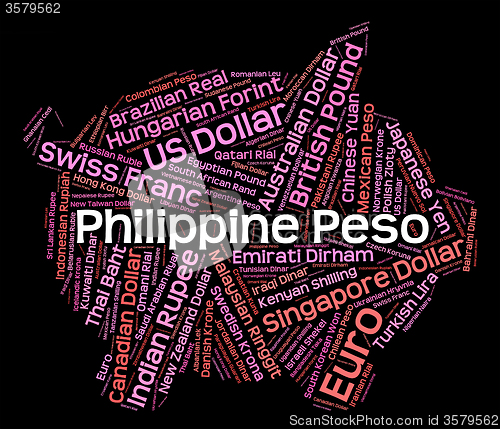 Image of Philippine Peso Means Worldwide Trading And Banknote