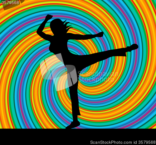 Image of Yoga Pose Represents Harmony Balance And Zen