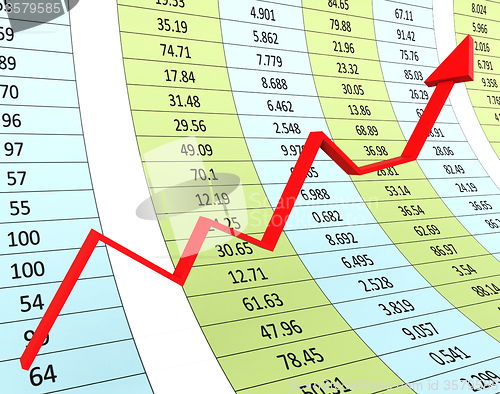 Image of Progress Graph Means Financial Report And Diagram