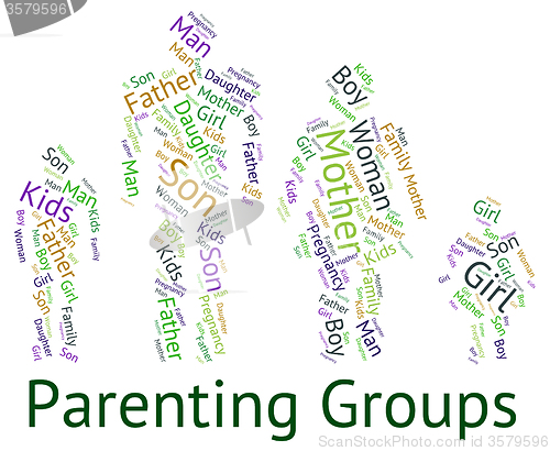 Image of Parenting Groups Shows Mother And Child And Association