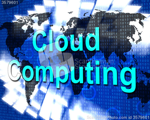 Image of Cloud Computing Means Information Technology And Computer