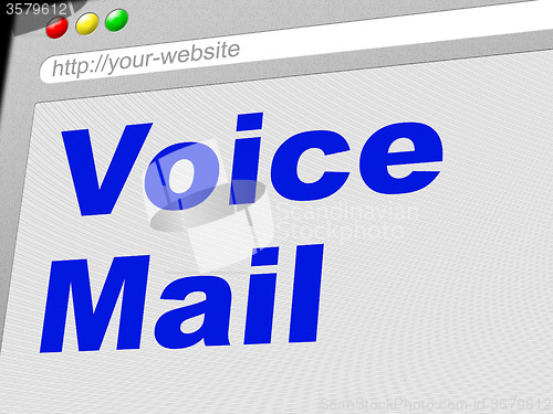 Image of Voice Mail Represents Message System And Communicate