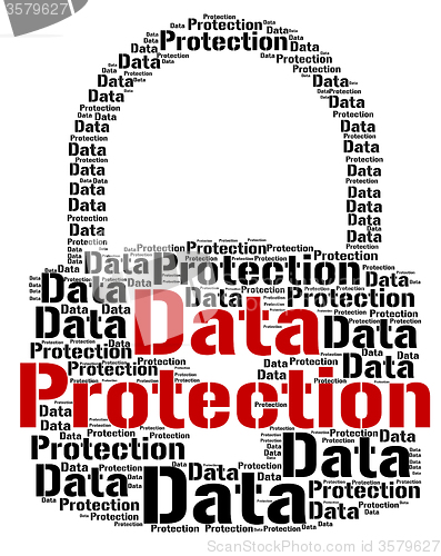 Image of Data Protection Shows Words Secured And Facts