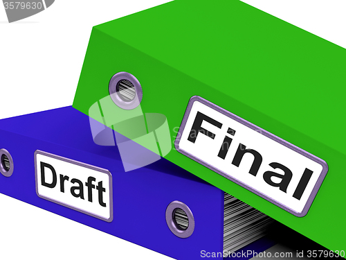 Image of Final Draft Represents Document Key And Complete