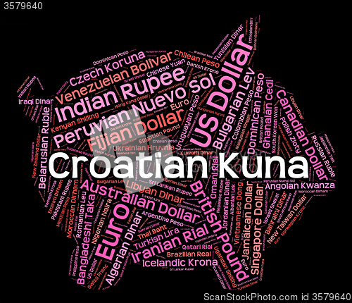 Image of Croatian Kuna Shows Forex Trading And Coinage