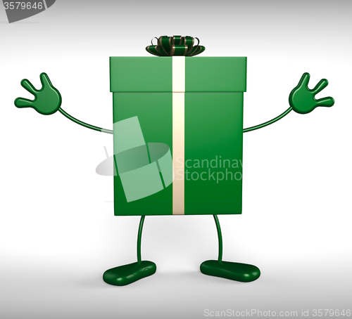 Image of Gift Giftbox Shows Greeting Celebration And Surprises