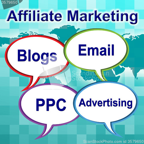 Image of Affiliate Marketing Represents Join Forces And Associate