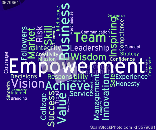 Image of Empowerment Words Indicates Spur On And Empowering