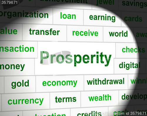 Image of Prosper Prosperity Means Investment Money And Wealthy