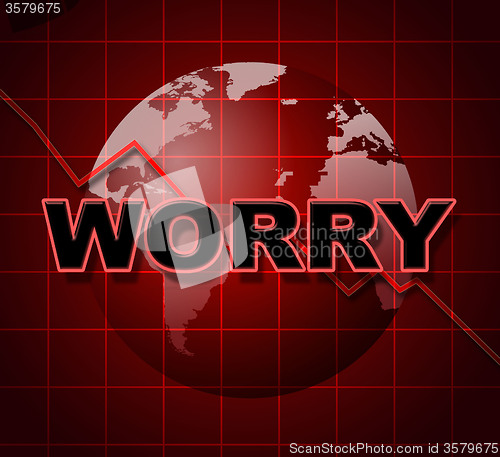 Image of Worry Graph Shows Uneasiness Data And Diagram