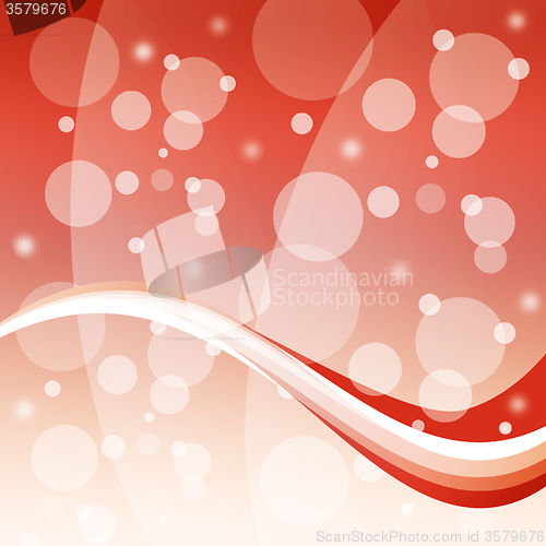 Image of Bubbles And Wave Background Means Bright Circles And Curve\r