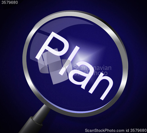 Image of Plan Magnifier Means Recipe Research And Strategy