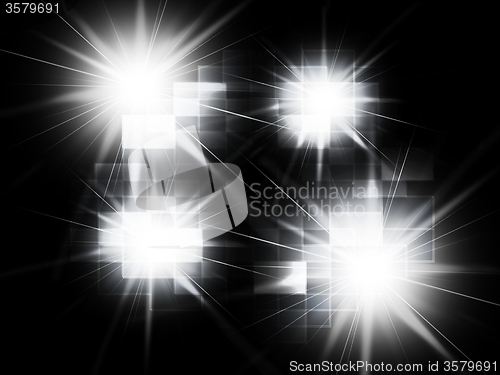 Image of Blurred Light Spots Background Shows Blurry Design Or Artwork\r