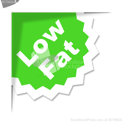 Image of Low Fat Label Represents Weight Loss And Diets