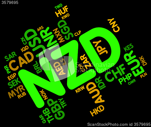 Image of Nzd Currency Indicates New Zealand Dollar And Broker