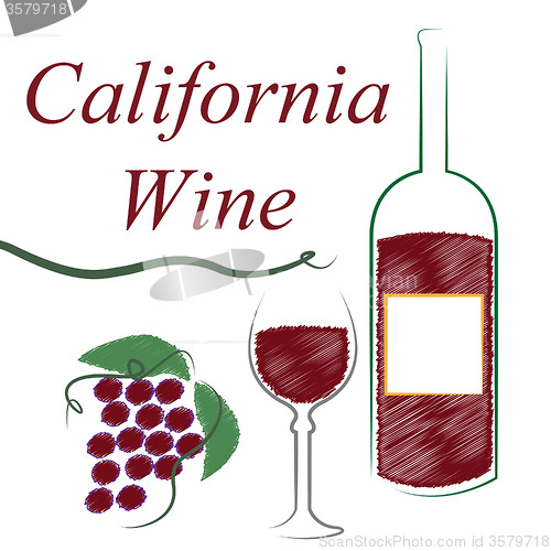 Image of California Wine Means The United States And Booze