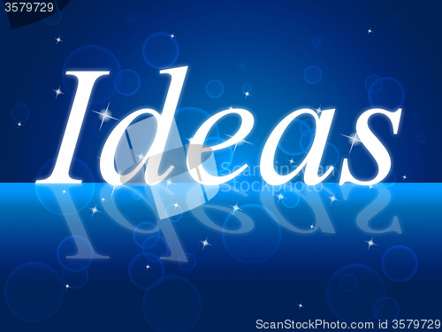 Image of Think Idea Shows Reflecting Concepts And Innovation