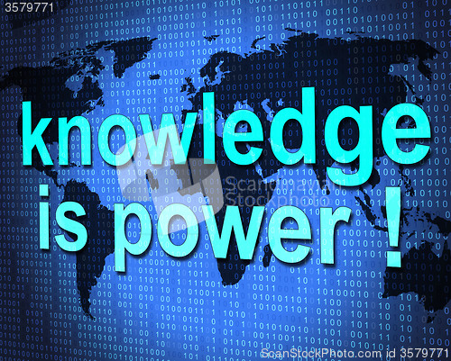 Image of Knowledge Is Power Shows Expertness Comprehension And Tutoring