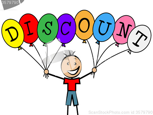 Image of Discount Balloons Represents Promotion Toddlers And Youngsters