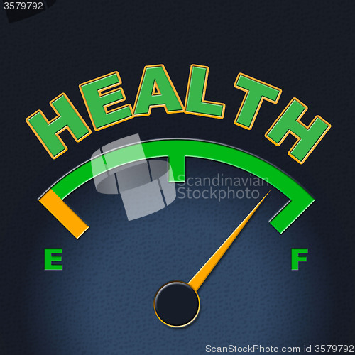 Image of Health Gauge Indicates Preventive Medicine And Care