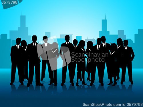 Image of Business People Represents Cooperation Corporate And Meeting