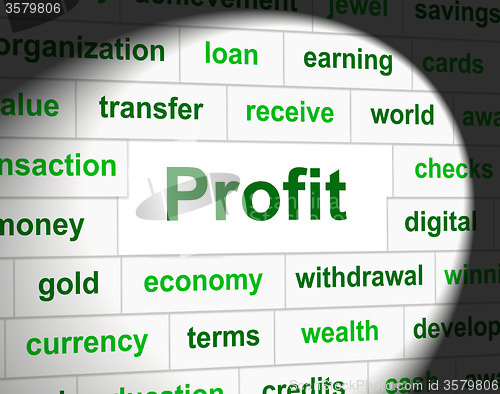 Image of Revenue Profit Means Income Earn And Profits