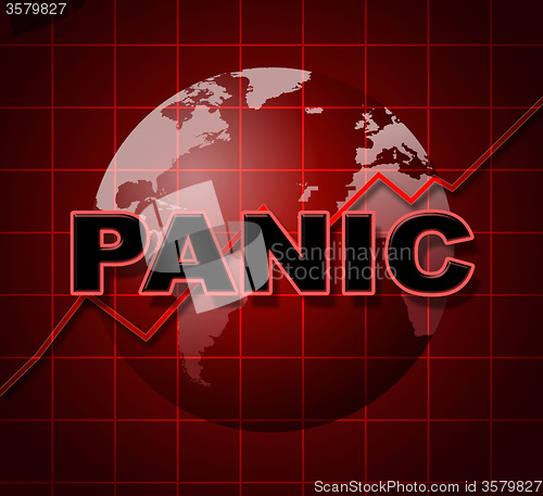 Image of Panic Graph Represents Infograph Anxiety And Diagram