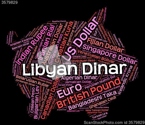 Image of Libyan Dinar Indicates Foreign Exchange And Dinars